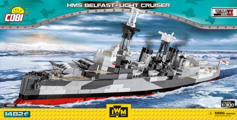 Cobi Klocki 1482 elementów Krążownik HMS Belfast GXP-767259