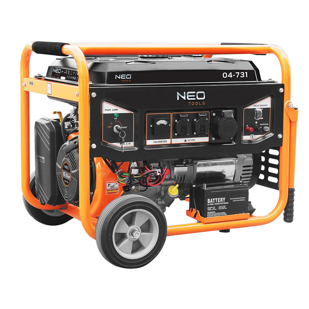 NEO-TOOLS Agregat prądotwórczy generator prądu 6000W-6500W, NEO 04-731