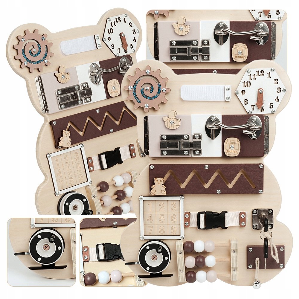 Opinie o Tablica Manipulacyjna Sensoryczna Montessori Bear