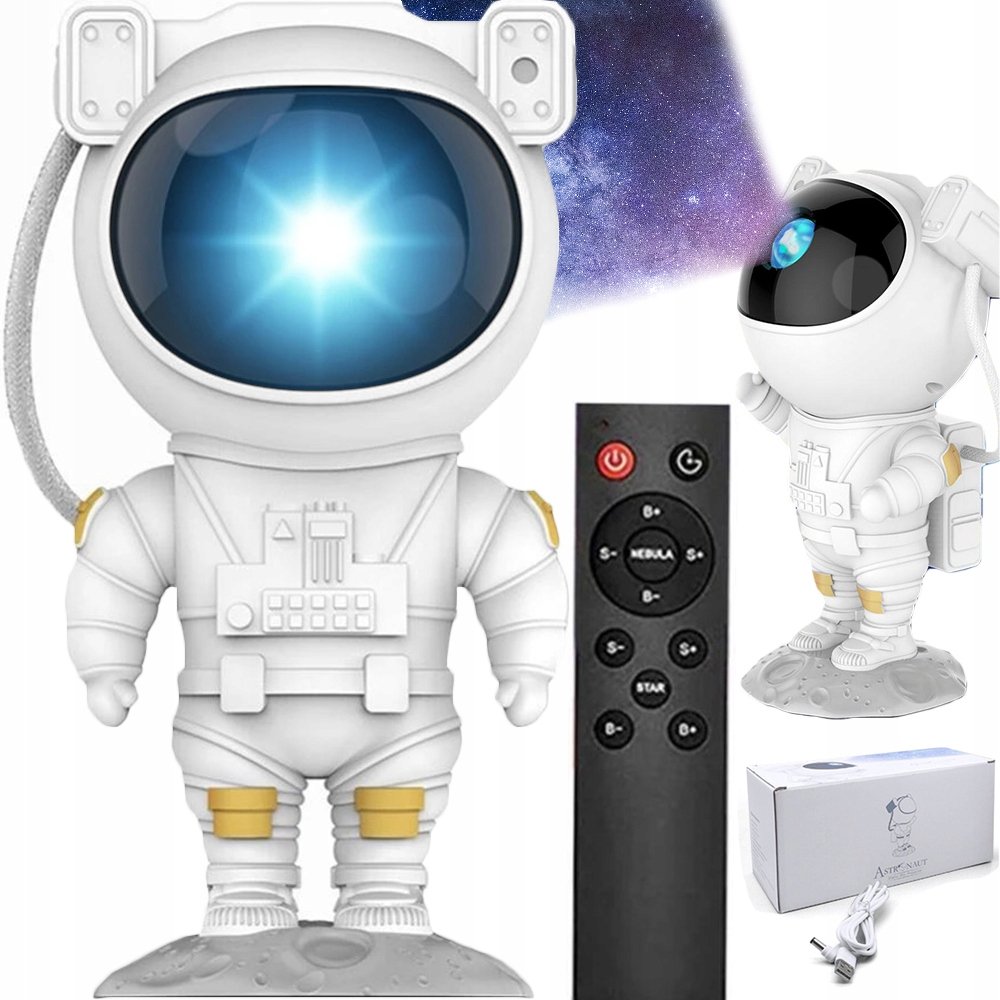 PROJEKTOR GWIAZD STAR LED - LAMPKA NOCNA PREZENT ASTRONAUTA TYD-YHY-001