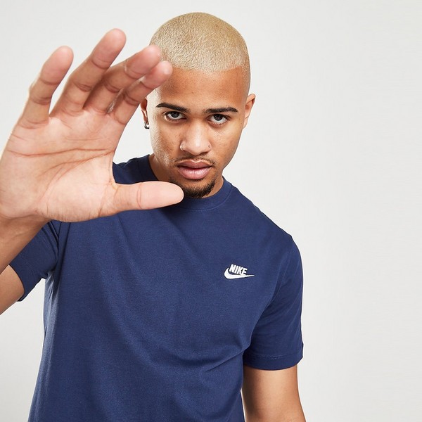 NIKE T-SHIRT SPORTSWEAR CLUB T-SHIRT GRANATOWY AR4997-410 - Nike