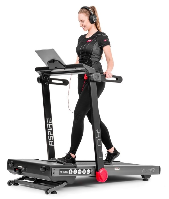 Hop-Sport, Bieżnia elektryczna, HS-2500LB Aspire, srebrny