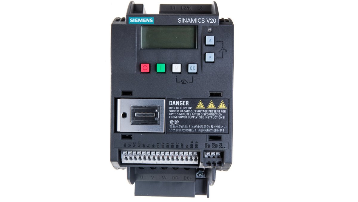 Siemens Indus.Sector przetwornica Sinamics 6SL3210-5BE22-2UV0 2.2kW bez filtrowania regulator częstotliwości = < 1 kV 69408102743 6SL3210-5BE22-2UV0