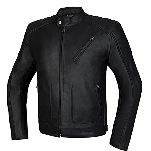 Ozone Sparrow II kurtka motocyklowa, skóra bawola, łokcie i ochrona ramion, wentylacja, 5 kieszeni, zdejmowana kamizelka termiczna