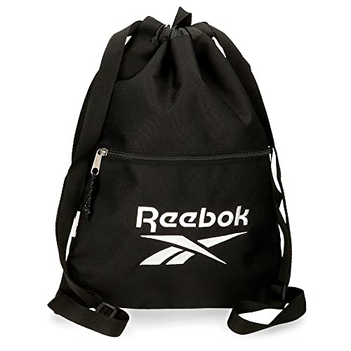 Reebok Boston Bagaż, Torba kurierska Dzieci, czarny, Mochila Saco Con Cremallera, Plecak z zamkiem błyskawicznym