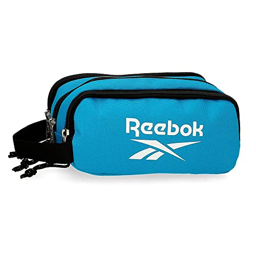 Reebok Boston, niebieski, Estuche Triple, potrójne etui