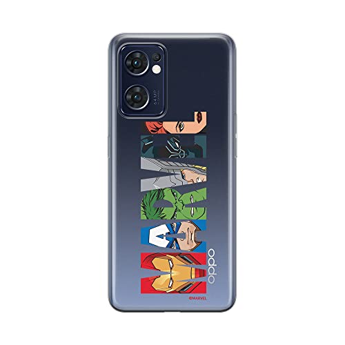 ERT GROUP etui na telefon Oppo RENO 7 5G, case oryginalny i oficjalnie licencjonowany przez Marvel, wzór 011, optymalnie dopasowane, plecki z TPU częściowo przeźroczyste