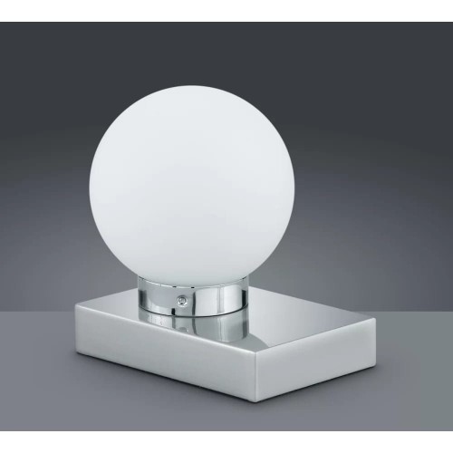 Davi II lampa stołowa 1-punktowa nikiel/biała 590100107