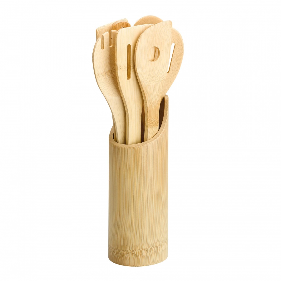 Komplet narzędzi kuchennych, 8 el., bambus, 32 cm kod: ZS-054361