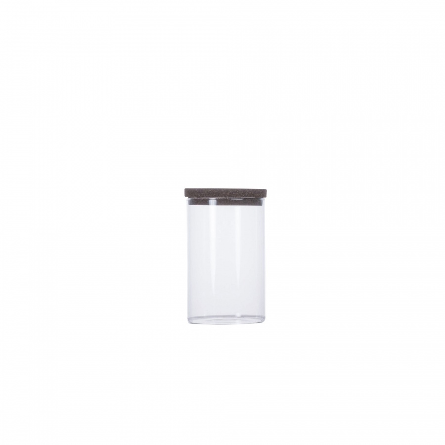 Pojemnik kuchenny, szkło borokrzemowe/korek, 1,0 l, śred. 10 x 16 cm kod: SF-5018336