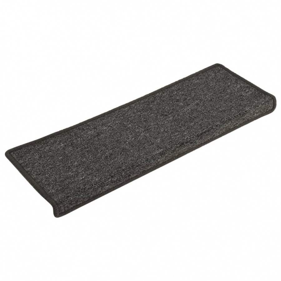 Nakładki na schody, 15 szt., 65x25 cm, szaro-czarne kod: V-326197