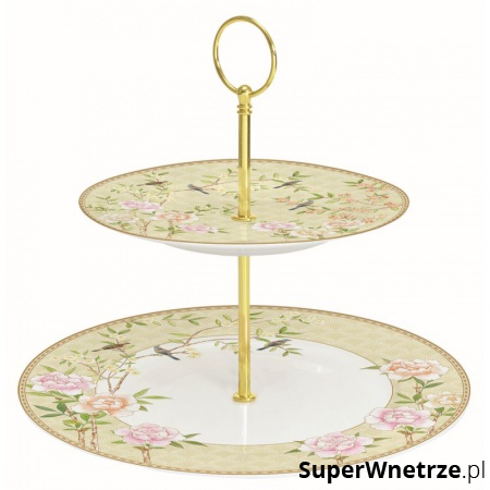 Patera dwupoziomowa 19/27 cm Nouva R2S Palace Garden beżowa kod: 1352 PALF