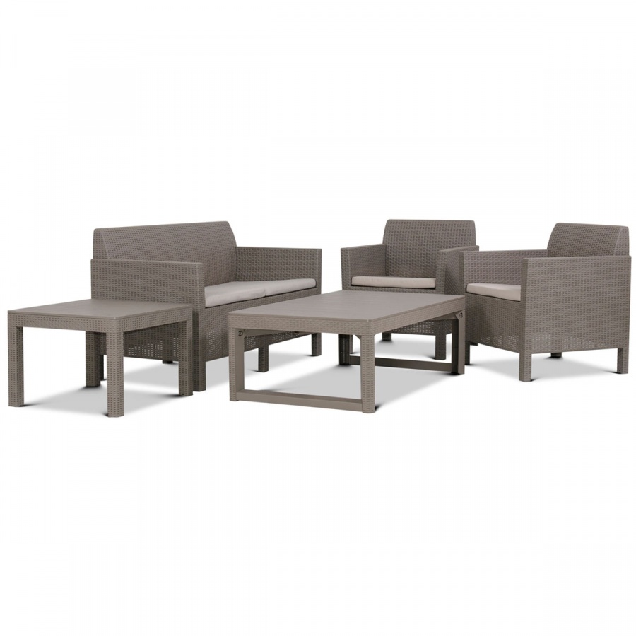 Zestaw mebli Orlando Set z ławostołem LYON : Kolor - cappuccino/piasek kod: BK-005224