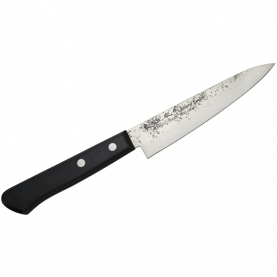 Nóż uniwersalny 12cm Satake Nashiji Black Pakka  kod: HK-801-751