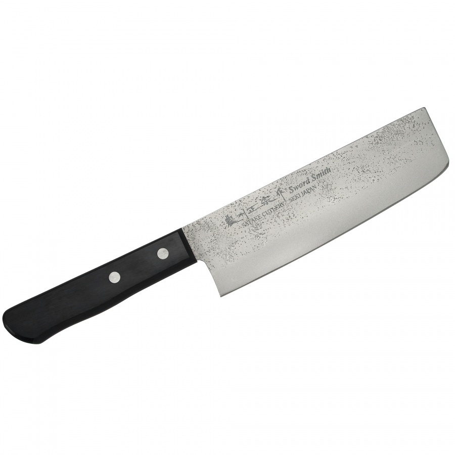 Nóż do ziół i warzyw 16cm Satake Nashiji Black Pakka kod: HK-801-720