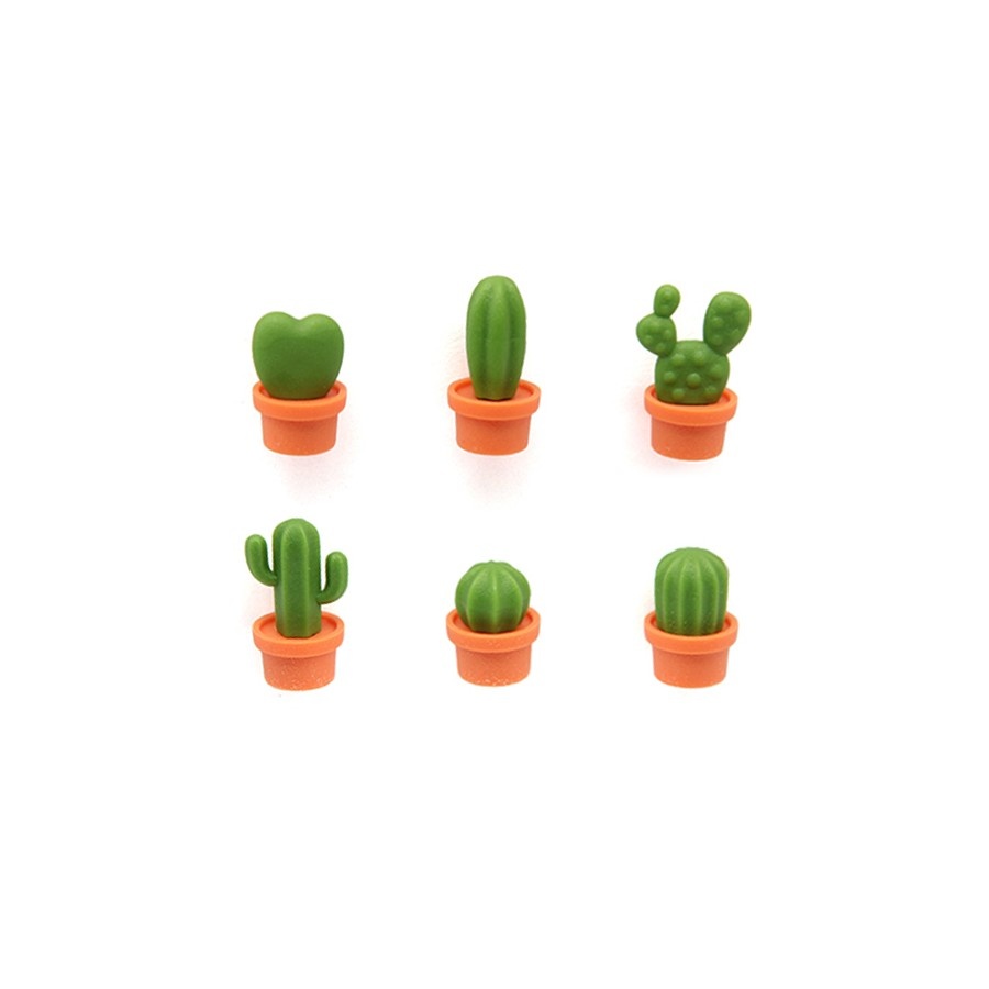 Magnesy Cactus 6-szt. pomarańcz/ziel 10288-OR-GN kod: 10288-OR-GN