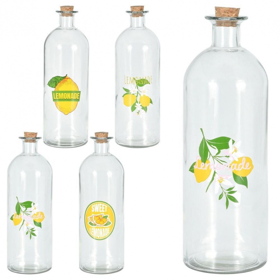 Butelka szklana na lemoniadę z korkiem 1 l kod: O-139182