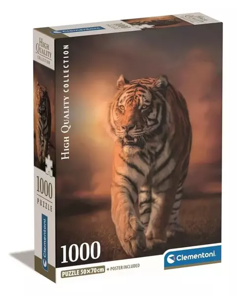 Puzzle 1000 Compact Tiger - Clementoni