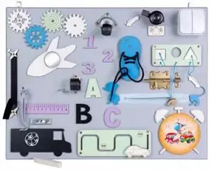 Tablica Manipulacyjna Montessori  średnia kolorowa N - 3TOYSM