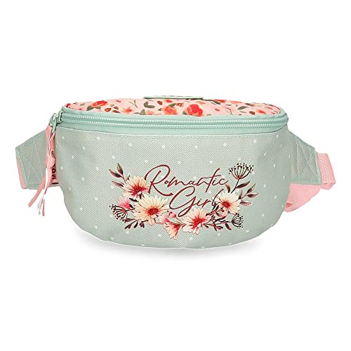 Movom Romantic Girl Mały Pasek na biodro Wielobarwny 27x11x6,5 cm Poliester, Wielobarwny, Riñonera Pequeña, Mała stanika