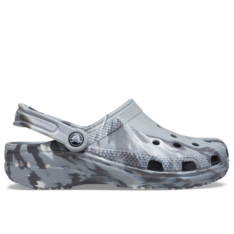 Klapki Crocs Classic Marbled Clog 206867-0ES - szare