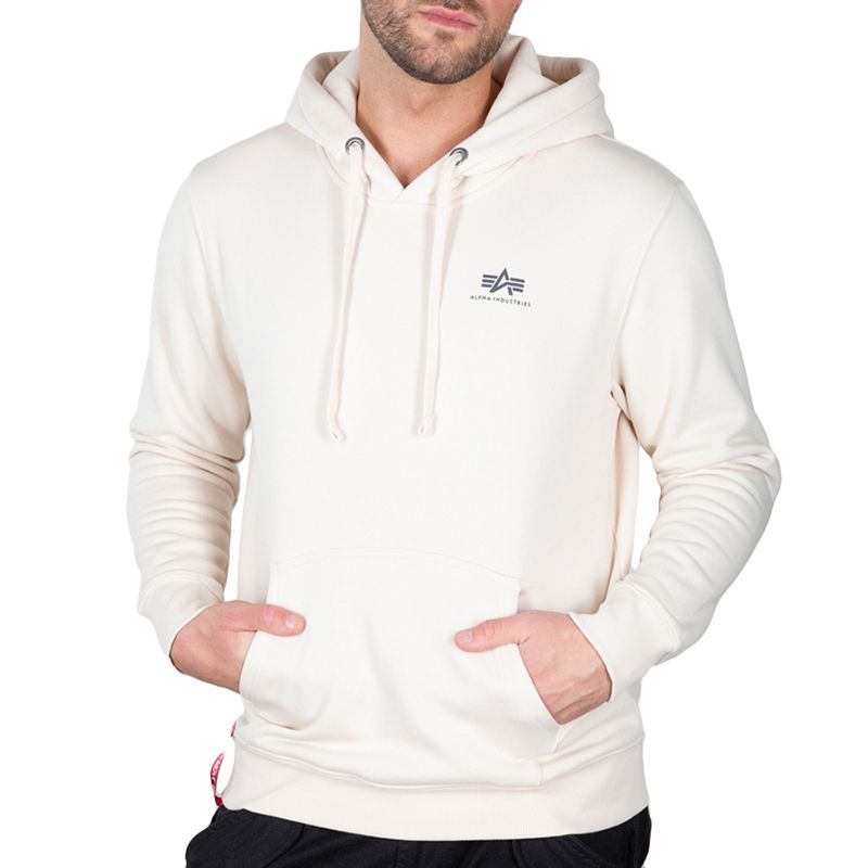 Bluza Alpha Industries Basic Hoody Small Logo 196318578 - biała