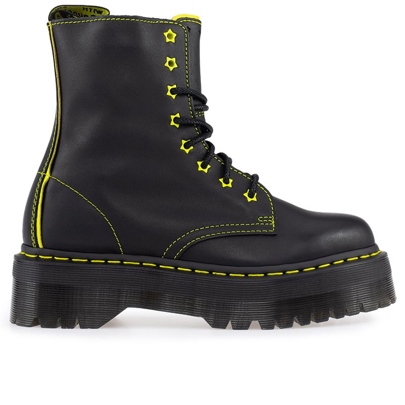 Buty Dr Martens Jadon II Neon Star Leather Platform 27617002 - czarne