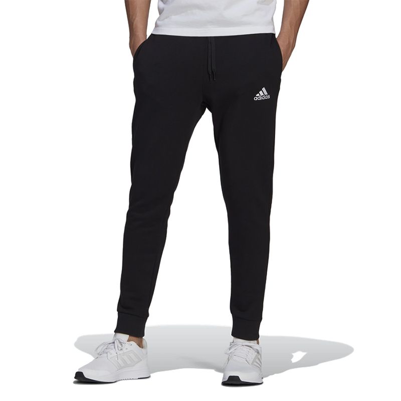 Spodnie dresowe adidas Essentials Fleece Regular Fit Tapered Cuff GK9268 - czarne - Adidas