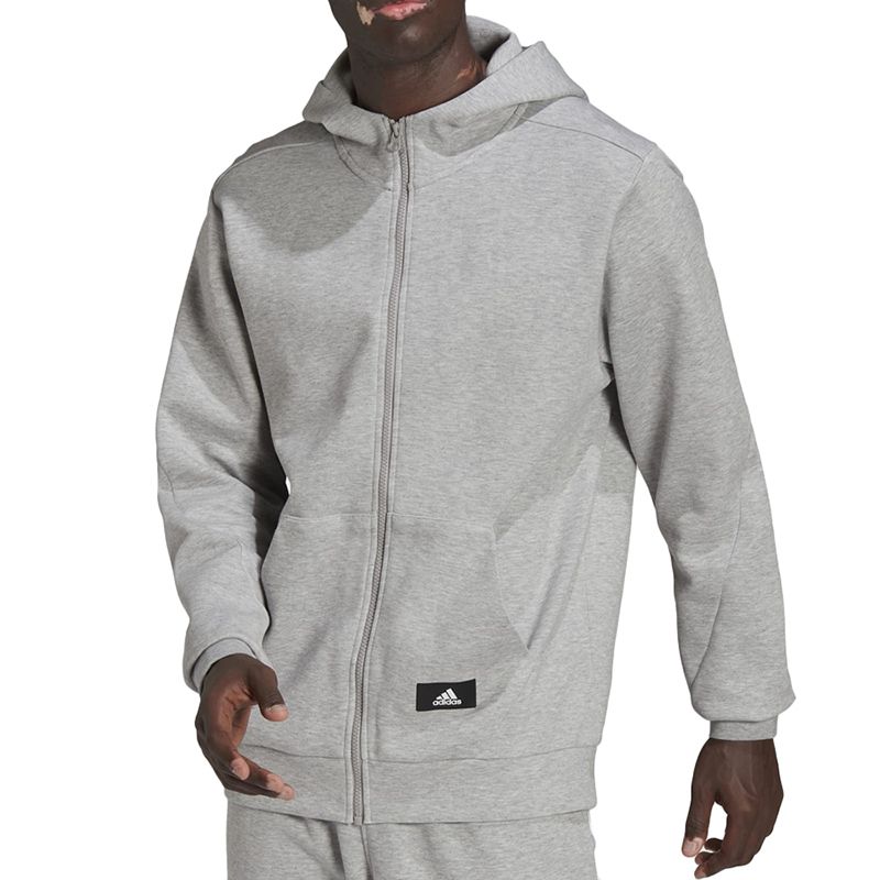 Bluza adidas M FI DBLKNT FZ HE2224 - szara - Adidas