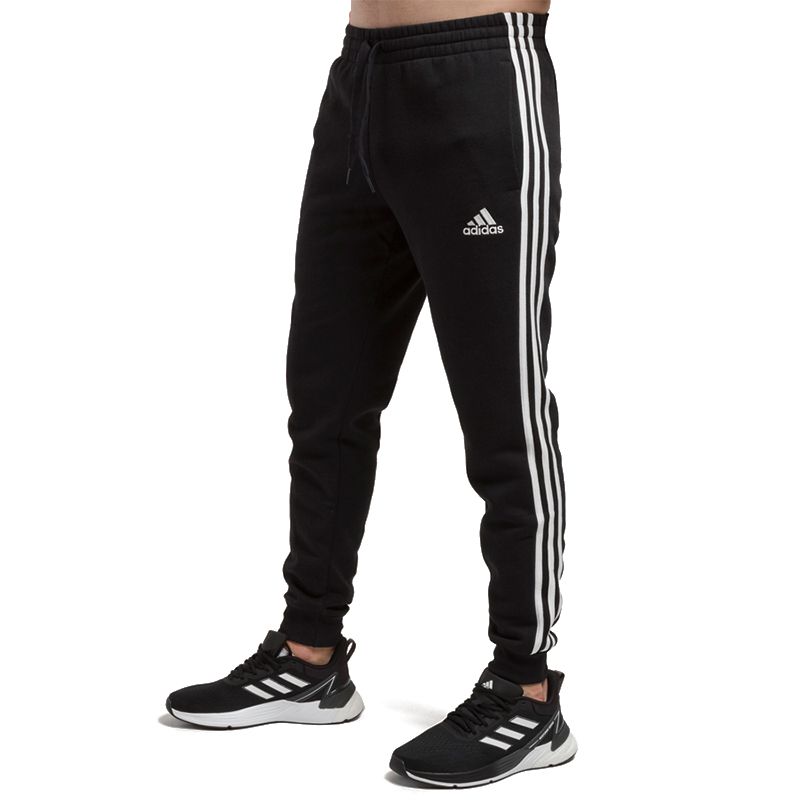 Spodnie dresowe adidas Essentials 3-Stripes Fleece GM1089 - czarne - Adidas