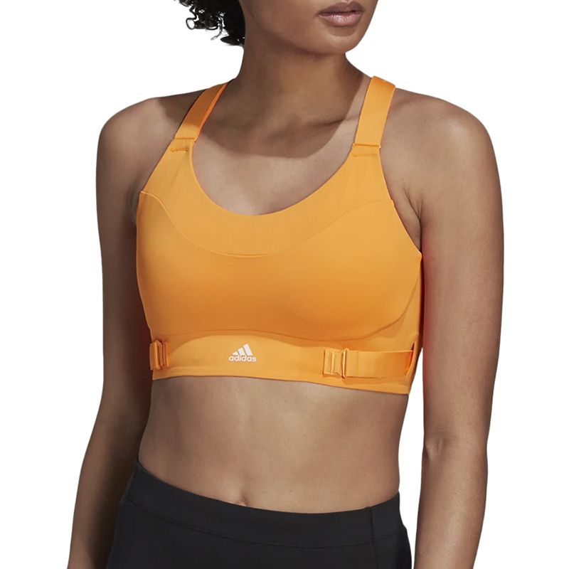 Biustonosz sportowy adidas Fastimpact Luxe Run High-Support HC5439 - pomarańczowy - Adidas
