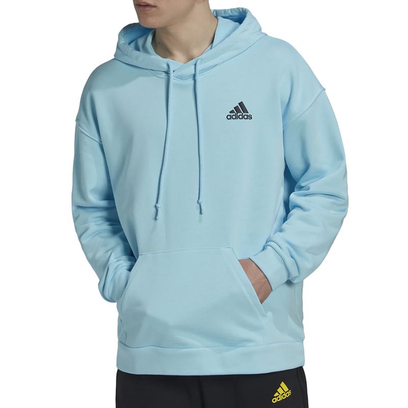 Bluza adidas Clubhouse Tennis Hoodie HK6467 - niebieska - Adidas