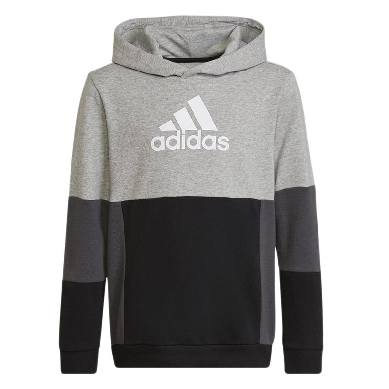 Bluza adidas Colourblock Hoodie HN8563 - czarno-szara - Adidas