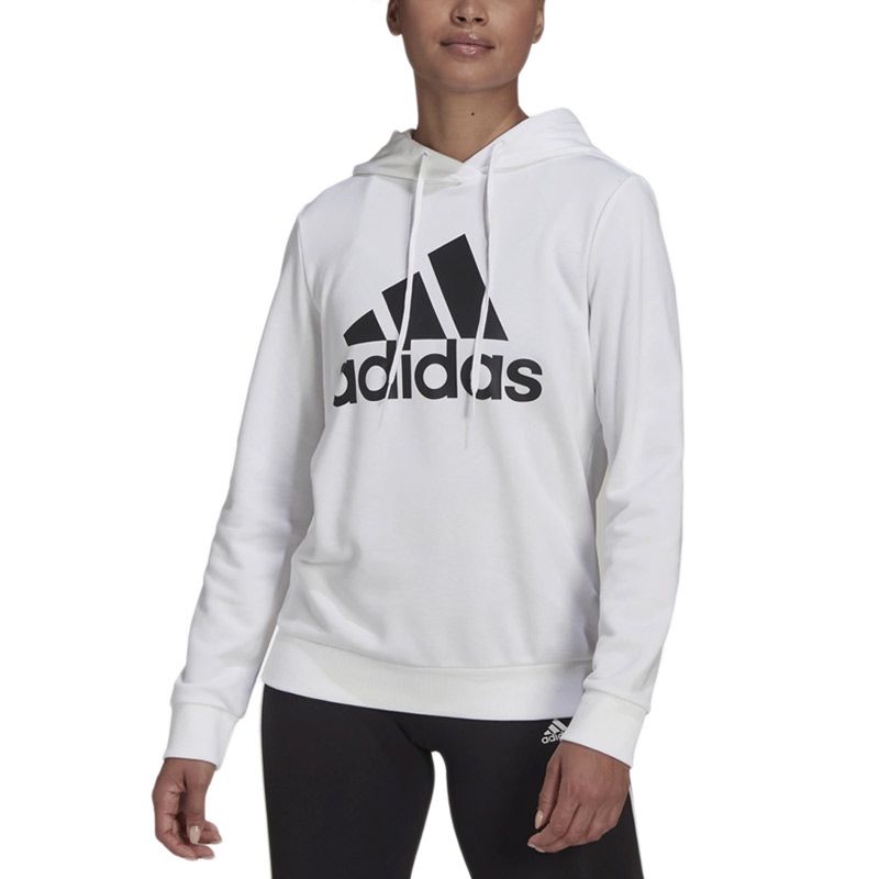 Bluza adidas Essentials Relaxed Logo Hoodie HD1800 - biała - Adidas
