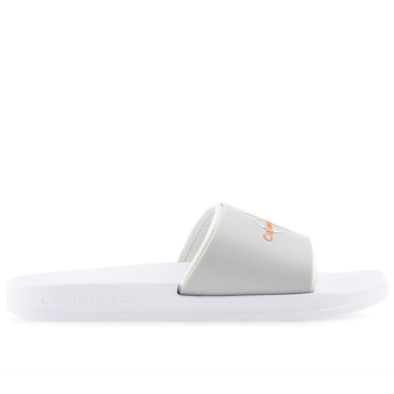 Klapki Calvin Klein Slide Monogram TPU YM0YM00361-0LG - szare