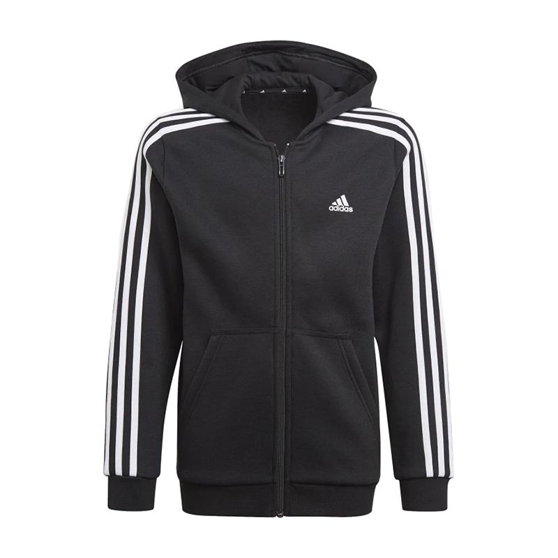 Bluza adidas Essentials 3-Stripes Hoodie GQ8900 - czarna - Adidas