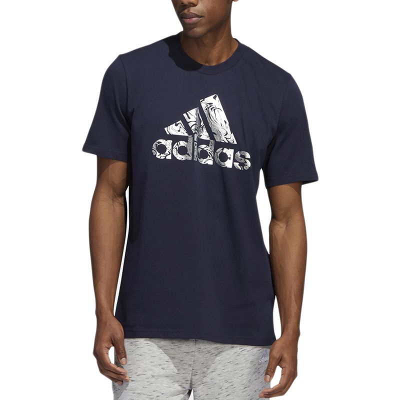 Koszulka adidas Liquid Foil Badge Of Sport Graphic HK9159 - granatowa - Adidas