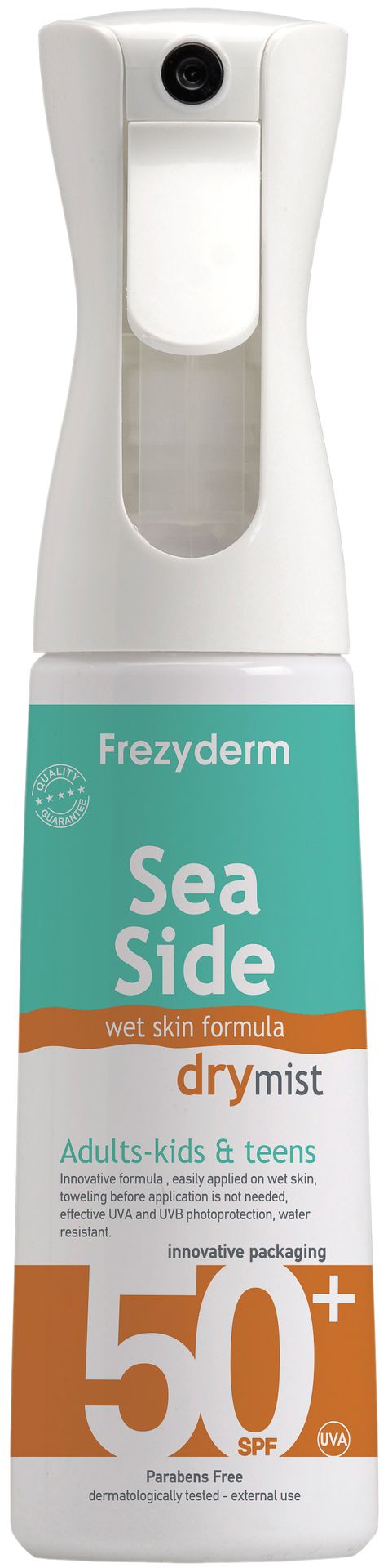 FrezyDerm Sea Side Wet Skin Dry Mist SPF50+ - Mgiełka przeciwsłoneczna 300 ml