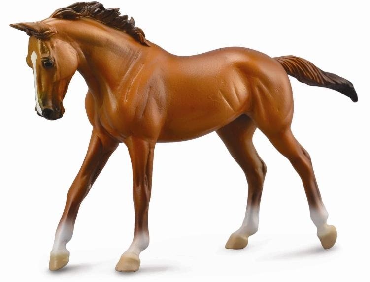 Collecta Klacz rasy Thoroughbred maści Chestnut figurka deluxe 1:12