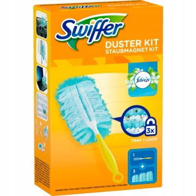 Swiffer kurzem Starter Set, uchwytem magnetycznym + 3 ręczniki o zapachu Febreze, LOGOS, , 1 - opakowanie, , 542284