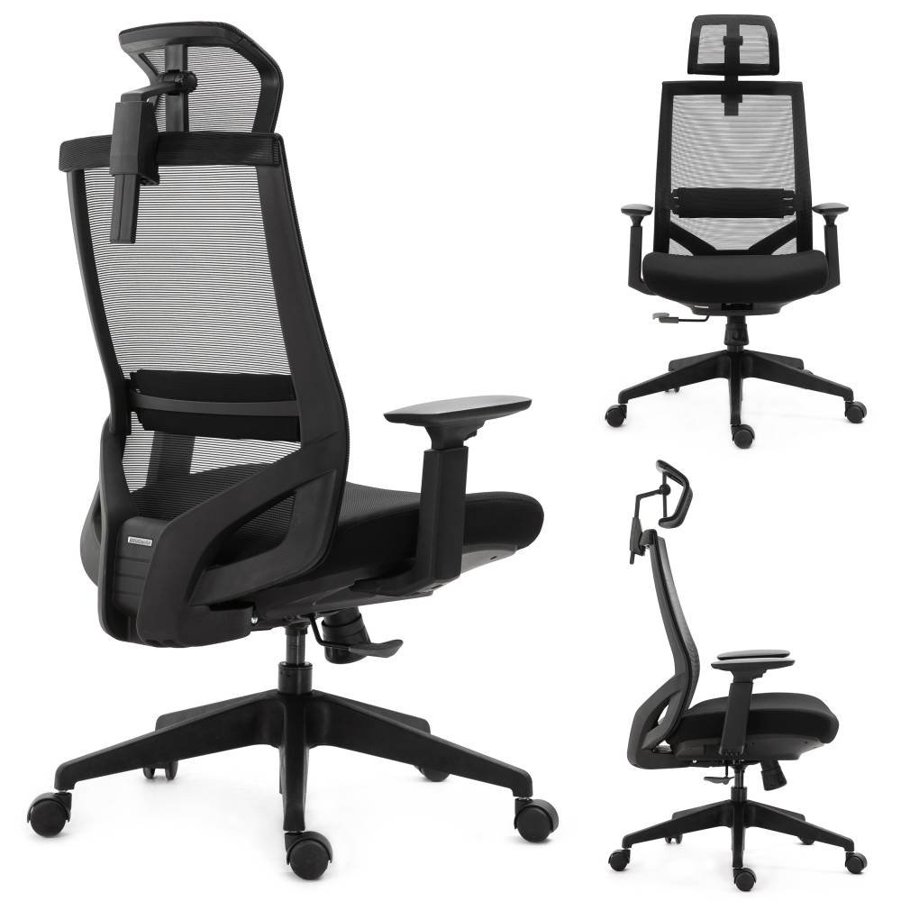 Fotel biurowy ERGOSOLID Nario 150, czarny