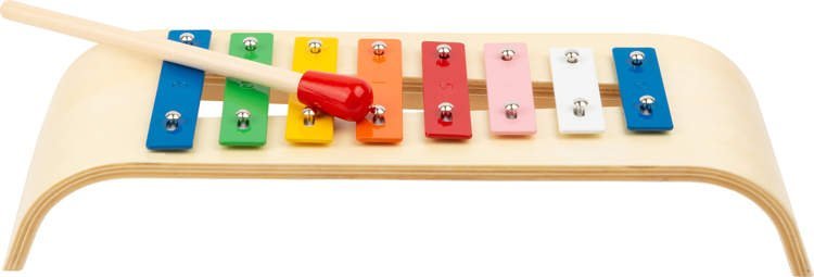 Zabawka Ksylofon 8 tonowy dla dzieci, cymbałki small foot design - zabawka drewniana, zabawka muzyczna dla 3 dziecka
