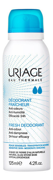 Uriage Hygine dezodorant w sprayu zapewniający 24-godzinną ochronę 125 ml