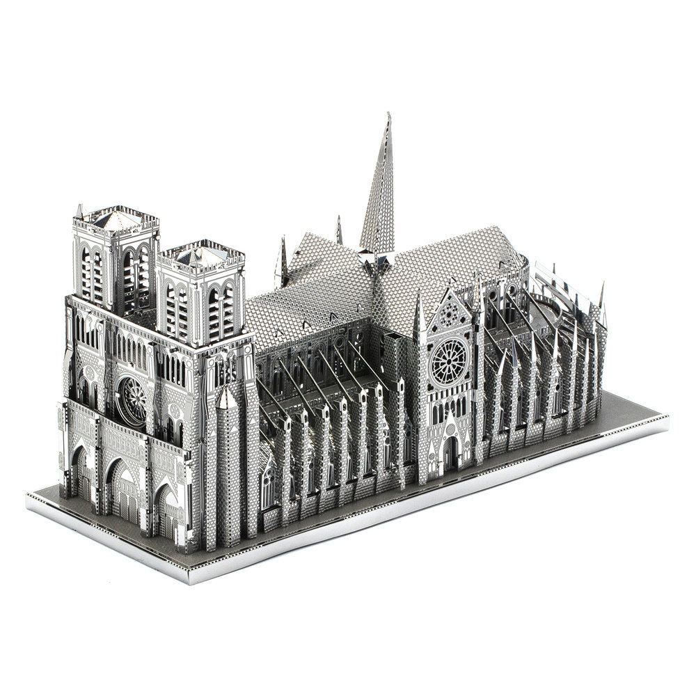 Piececool Puzzle Metalowe Model 3D - Katedra Notre Dame