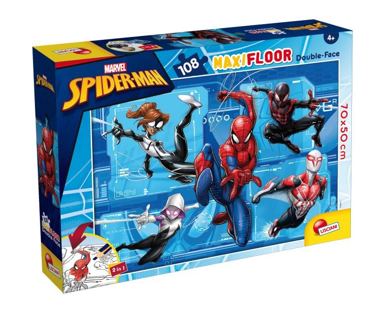 Puzzle dwustronne, Lisciani, Spiderman, 108 el.