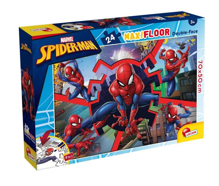 Puzzle dwustronne, Lisciani, Spidey, 24 el.