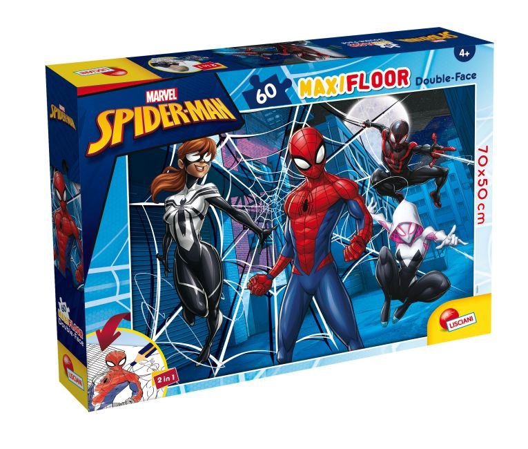 Puzzle dwustronne, Lisciani, Spiderman, 60 el.