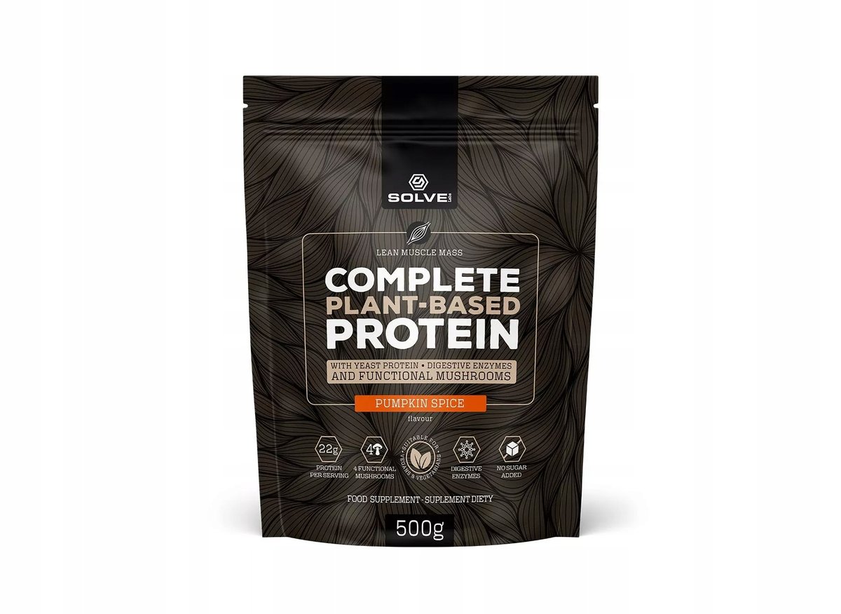 Solve Labs, Complete Plant-based Protein, Pumpkin-spice, 500g