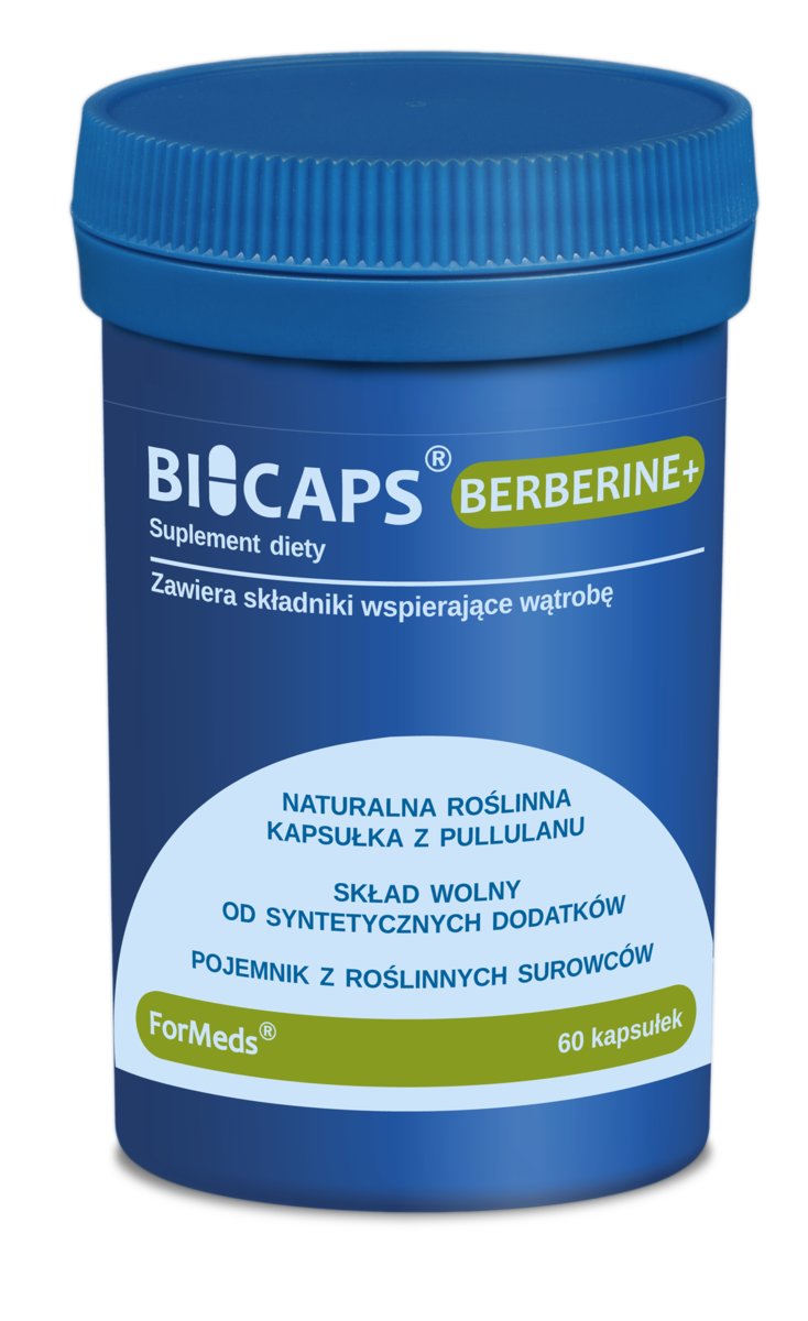 Formeds, Bicaps Berberine+, Wątroba Cholesterol, 60 kaps.