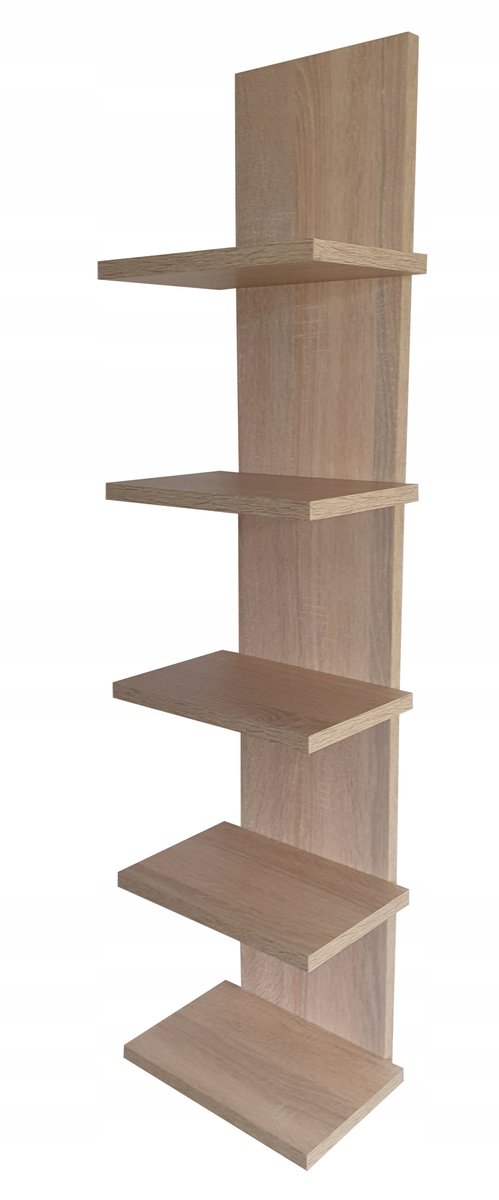 Pięć półek, dąb sonoma